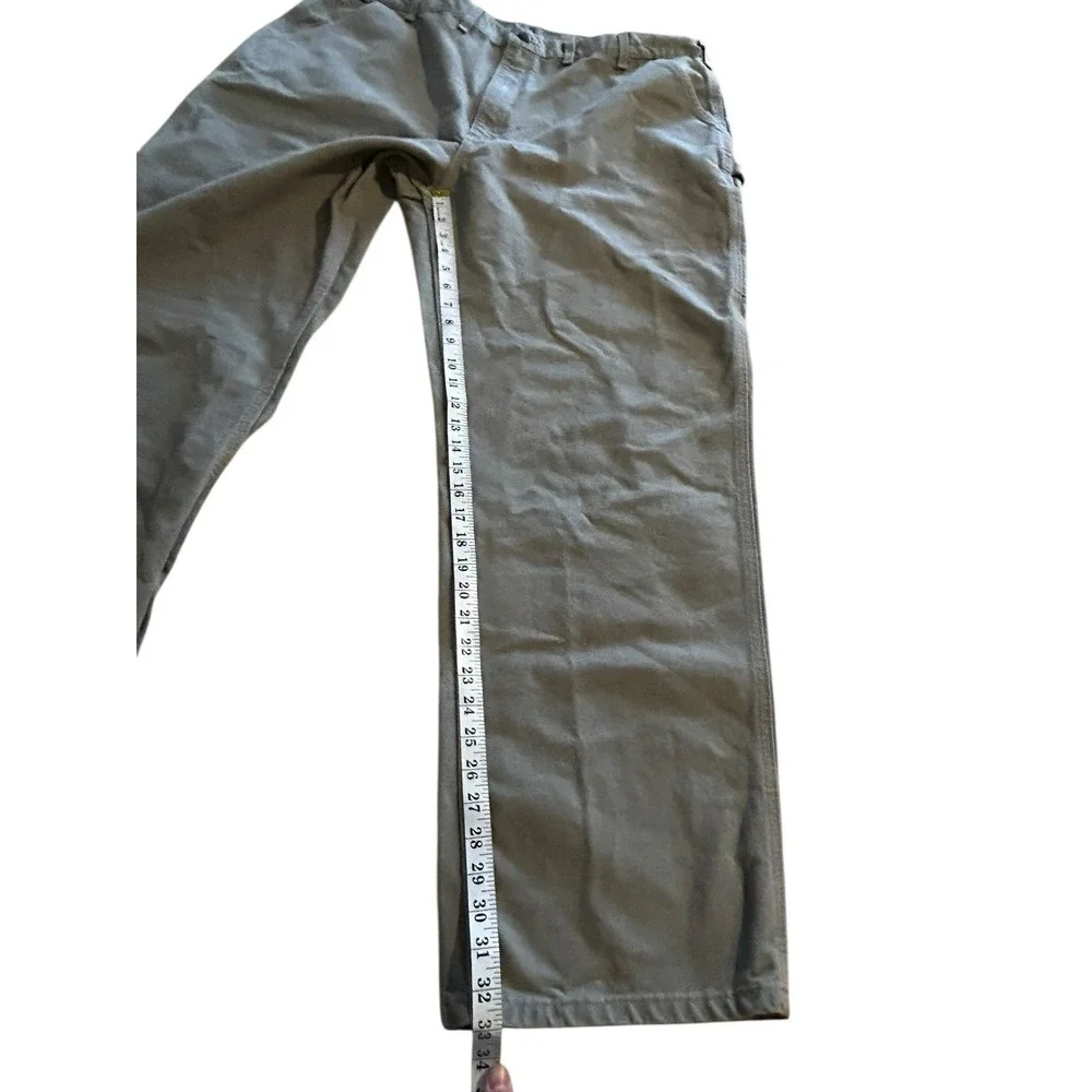 Carhartt Carpenter‎ Work Pants Mens 44x34 Dungaree Fit B11-DES  Desert Color